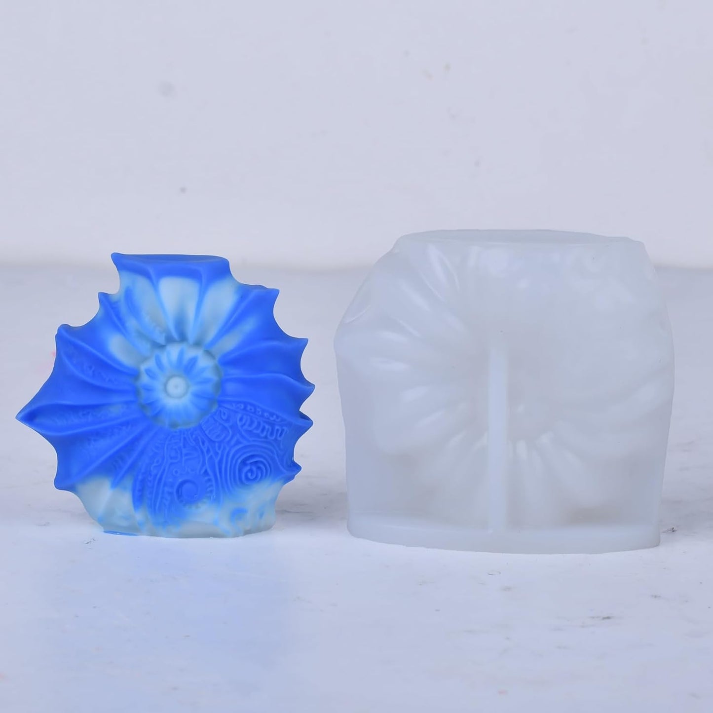 Conch Animal Shell Molds Silicone Wave Spiral Candle Mold - Silicone Resin Casting Molds for Candle & Resin & Soap Craft Supplies