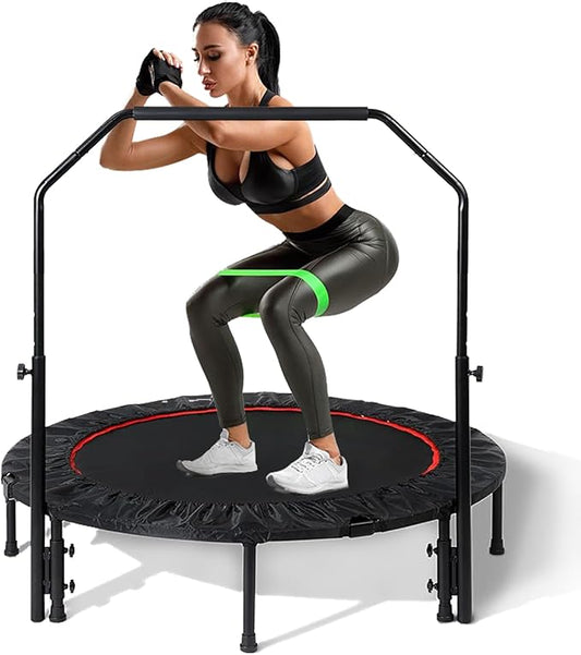 Trampoline, Portable Fitnes Foldable Trampoline in-Home Mini Rebounder, Exercise Trampoline for Kid/Adults, 40" Max Load 330lbs