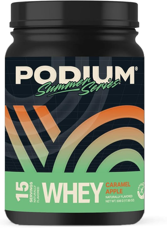 Podium Nutrition, Whey Protein Powder, Caramel Apple