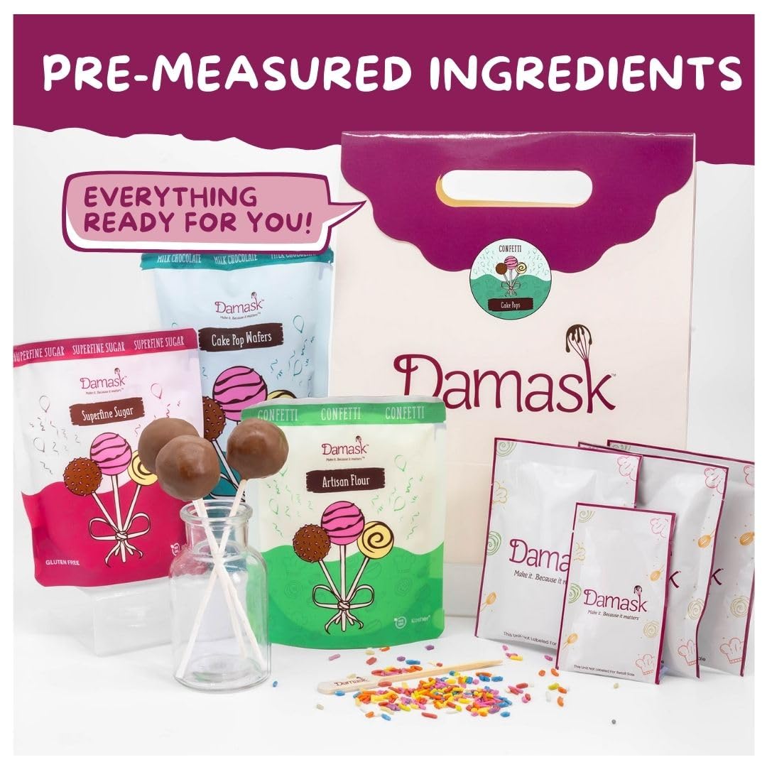 Gluten-Free Confetti Cake Pop Kit - White Chocolate Coating