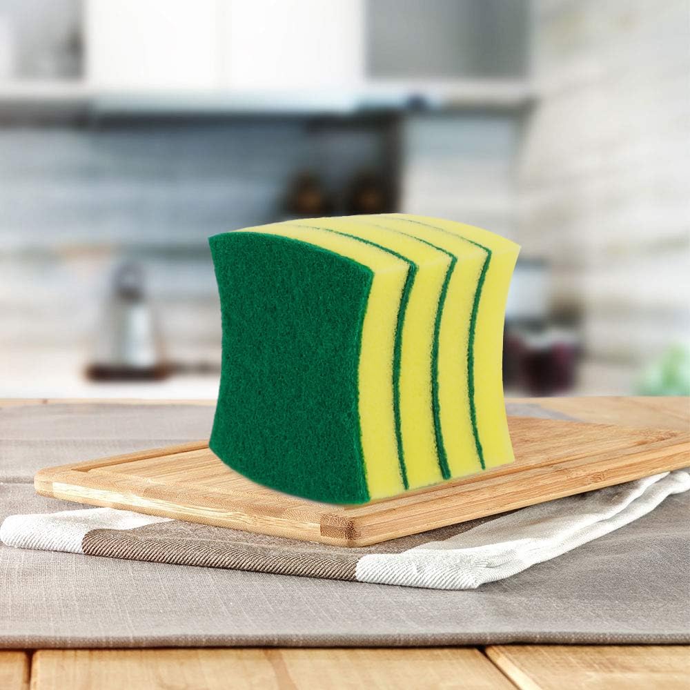 AIDEA Sponges Kitchen, 50 Pack Heavy Duty Dish Sponge, Cleaning Dish Scrubber Sponge for Home and Kitchen, Stink-Free Cleaning Supplies for Pots, Pans