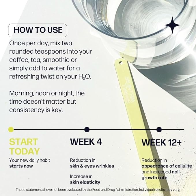 Skin Boost Plus (Acai Lemonade) [30-Serves] | Collagen Powder Supplement with VERISOL Bioactive Hydrolyzed Collagen Peptides, Vitamin C & Hyaluronic Acid to Improve Skin Elasticity