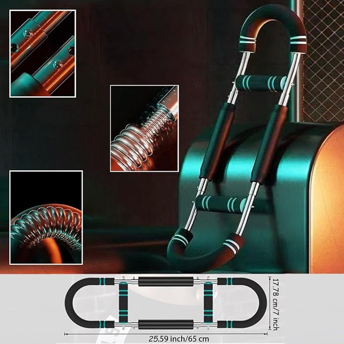 Upgraded Twister Arm Trainer,Workout Spring Bar Adjustable,65-110lbs Home-Use Chest Expander for Men Arm Trainer Exercise Great Gifts