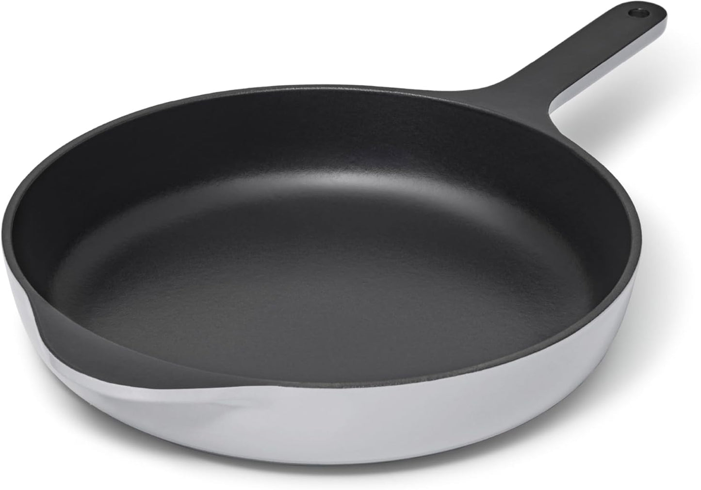 Caraway Cast Iron Skillet - 10.5” Enameled Cast Iron Pan With 3 Layer Enamel Coating - No Seasoning Required - Compatible With All Stovetops - Free From Forever Chemicals - Gray