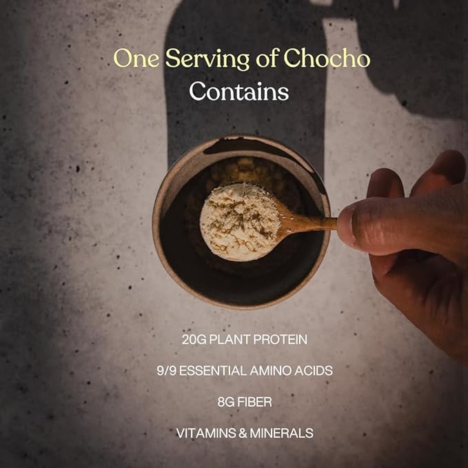 Mikuna Chocho Superfood Protein, Plant-Based Protein Powder, Travel Packs - Vegan, Gluten Free, 3g Net Carbs or Less, and Bioavailable, Non-Isolate (8 Servings, Pure Chocho)