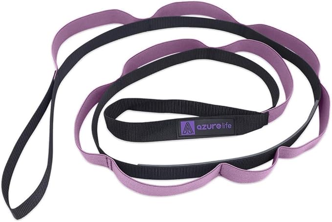 Premium Durable Stretch Straps with Loops, Stretching Strap for Physical Therapy, Multi-Loop Yoga Strap Fitness Exercise Strap for Yoga, Pilates, Dance, Flexibility&Exercise