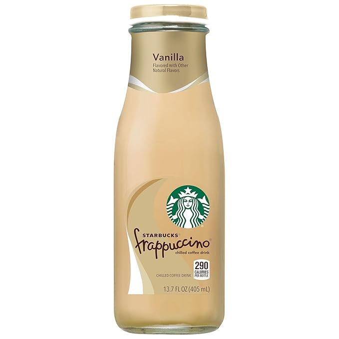 Starbucks Frappuccino Coffee Drink, Vanilla, 13.7 Fl Oz (Pack of 12)