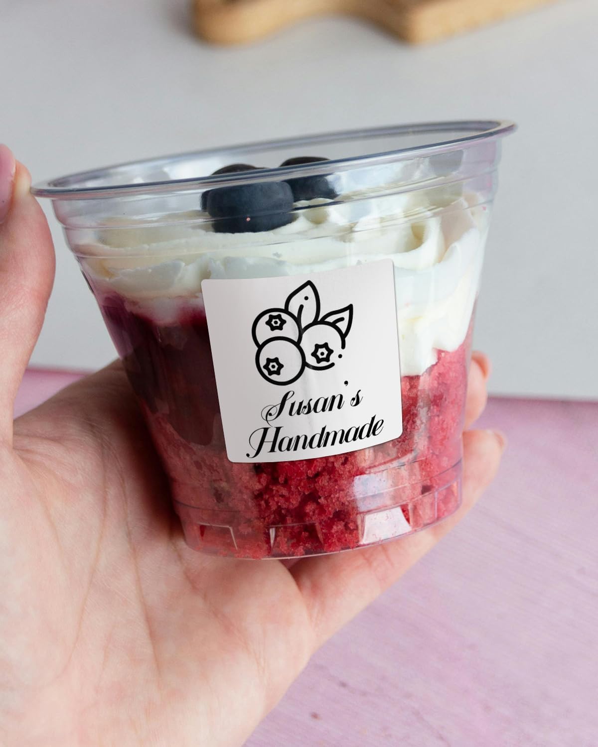 iEager White Square Thermal Label Stickers, 2"x2" Self-Adhesive Square Direct Thermal Labels with Perforation Line, 500 Sheets/Roll