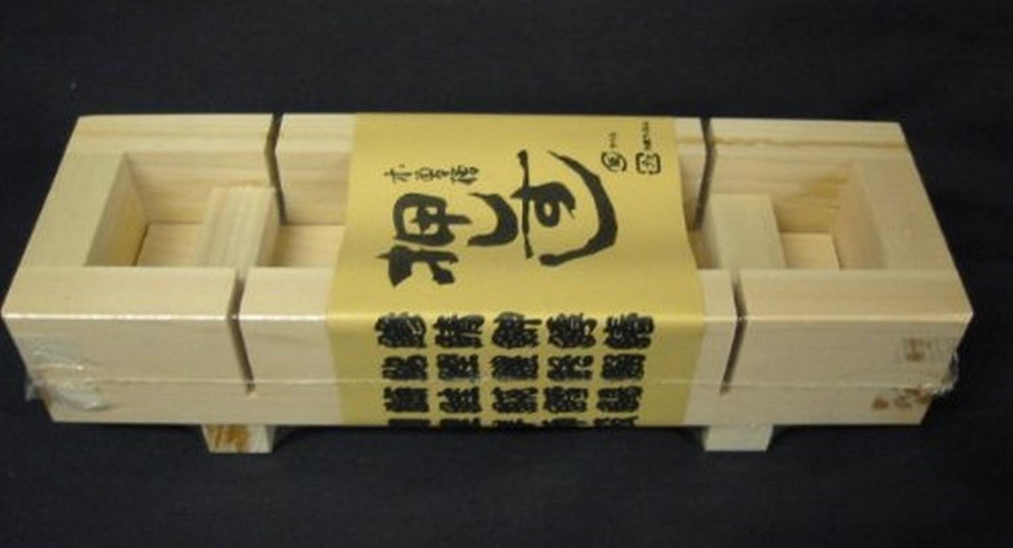 JapanBargain 3130, Wooden Oshizushi Press Maker Rectangular Sushi Press Mold Oshizushihako, 8.5 inch x 2.75 inch, 6 Pack