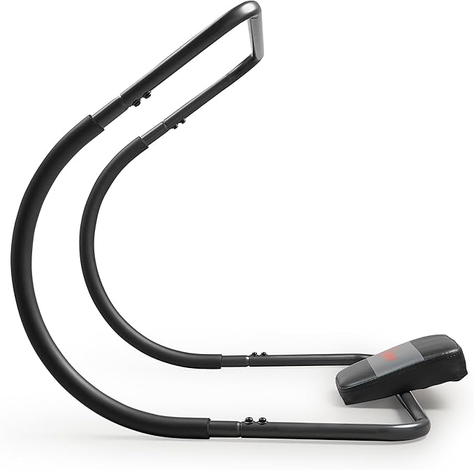 Sunny Health & Fitness Waist Trainer Ab Roller with Elbow Support, Training Wheels, Foldable for Home Gym, Abdominal Exercises, Core Strength, Glute Trainer, Crunch Workouts with Optional Dip Station