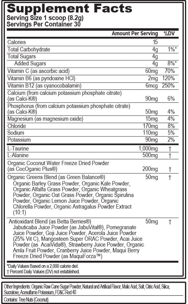Evlution Nutrition HYDRAMINO Complete Hydration Multiplier, All 6 Electrolytes, Vitamin C & B, Fluid Boosting Aminos, Coconut Water, Endurance, Recovery, Antioxidants, 30 Serve, Fruit Punch