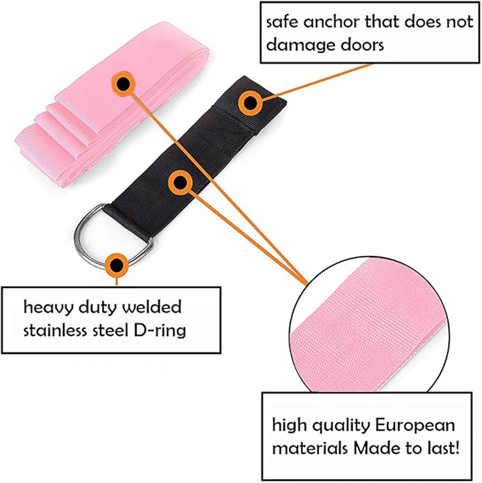tchrules Door Leg Stretcher, Door Flexibility & Stretching Leg Strap - Great for Ballet Cheer Dance Gymnastics or Any Sport Leg Stretcher Door Flexibility Trainer Premium Stretching Equipment