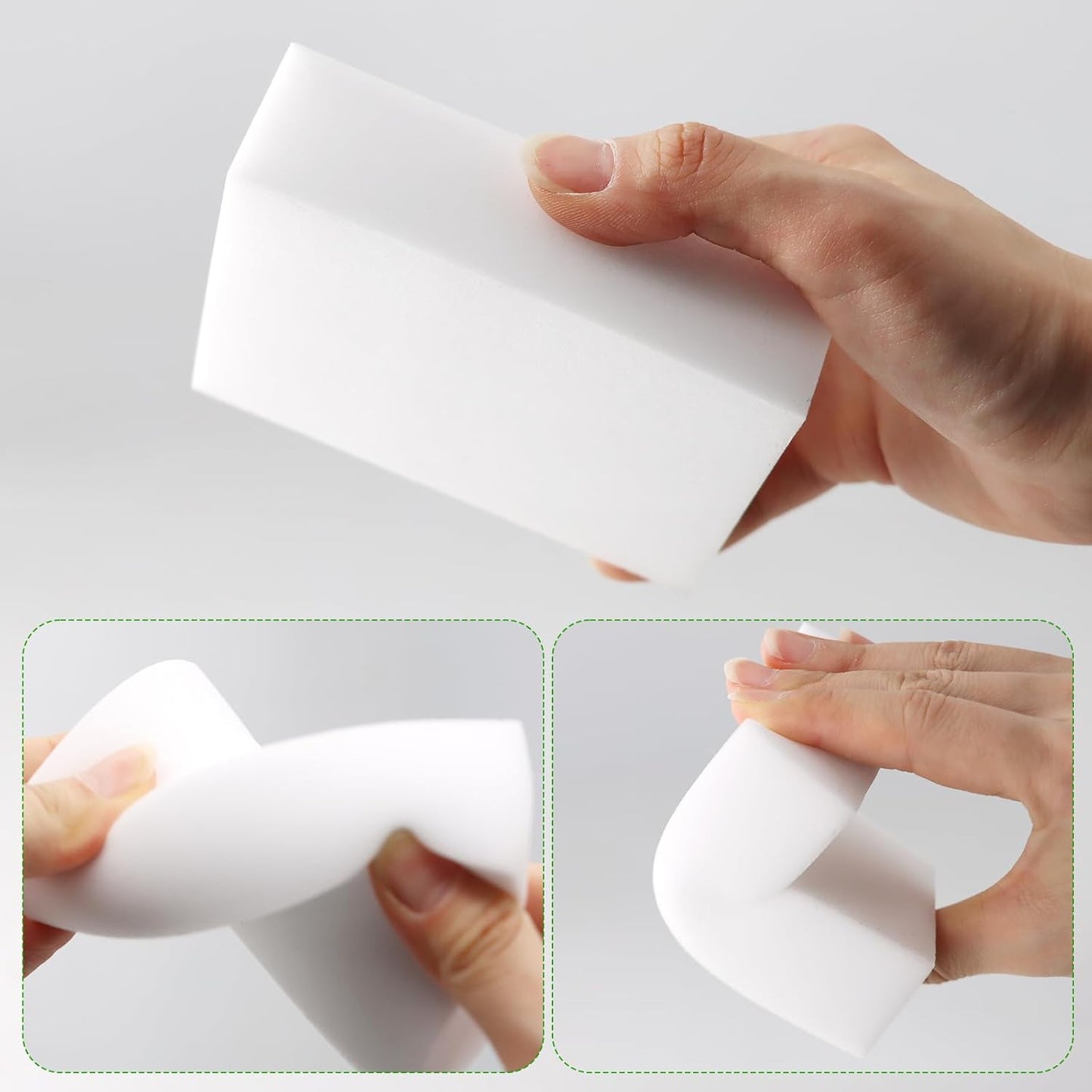 52 Pack Melamine Sponge Thick Melamine Foam in Bulk 2X Thicken Multi-Functional Sponge Eraser for Kitchen Bathroom Sink Tile Office 3.94x 2.76x 1.18in