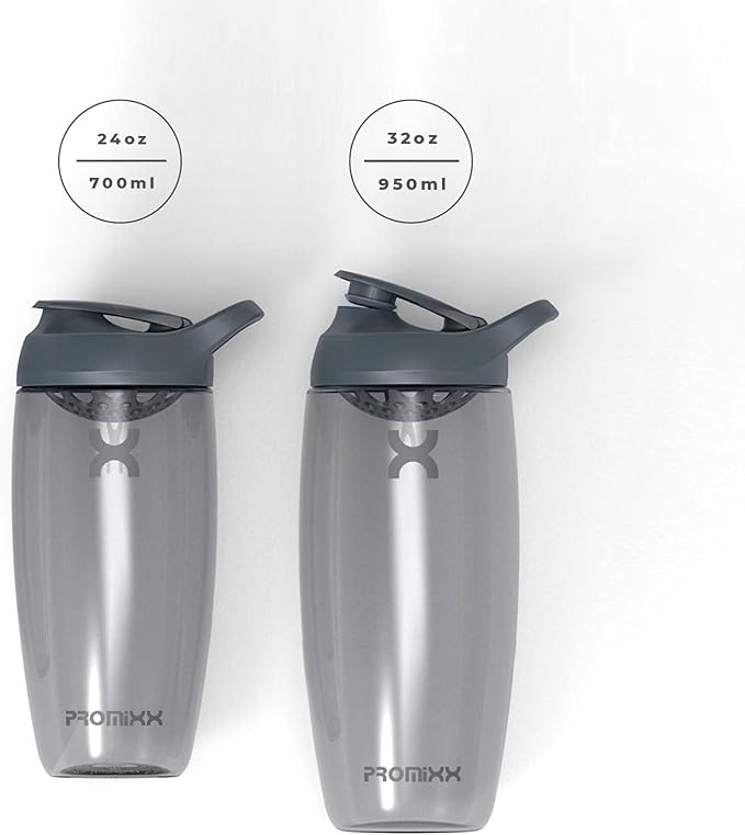 Promixx PURSUIT Protein Shaker Bottle – Premium Sports Bottles for Protein Mixes and Supplement Shakes – Easy Clean, Durable Protein Shaker Cup