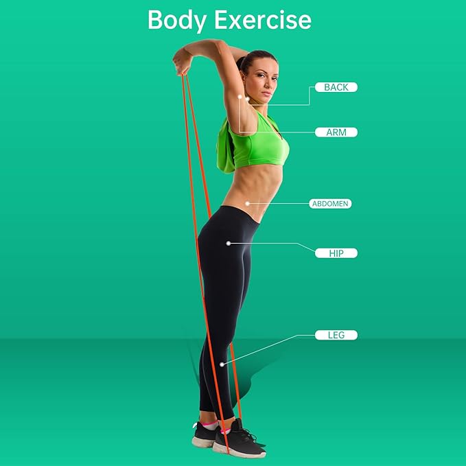 Resistance Bands for Working Out, Exercise Bands, Workout Bands, Pull Up Assistance Bands for Body Stretching Training Physical Therapy Muscle Training for Men & Women