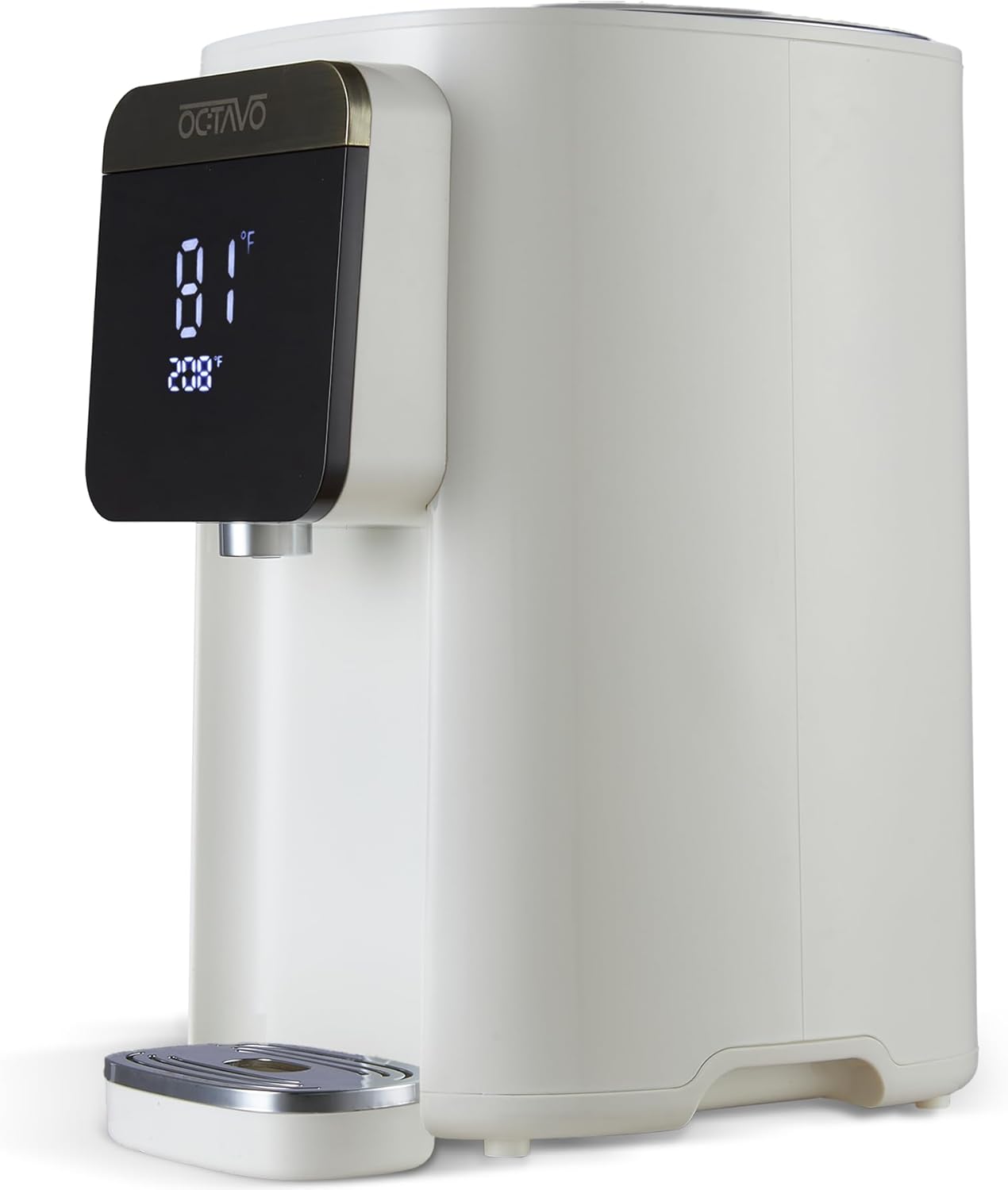 OCTAVO Water Boiler & Warmer 5 Liter, 304 Stainless Steel Water Tank, 700 Watt 6 Adjustable Water Temperature, LCD Touch Control Screen, Child Lock with Water Shortage Indicator