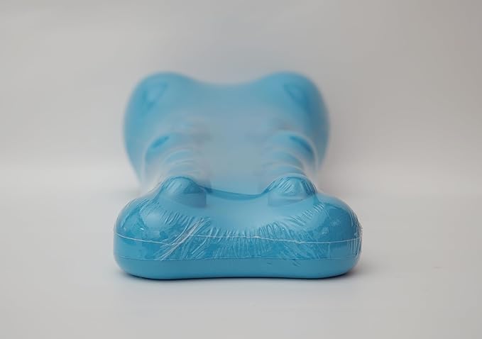 Neck and Shoulder Relaxer with Upper Back Massage Point, Cervical Traction Device Neck Stretcher for TMJ Pain Relief and Cervical Spine Alignment Chiropractic Pillow (Blue)