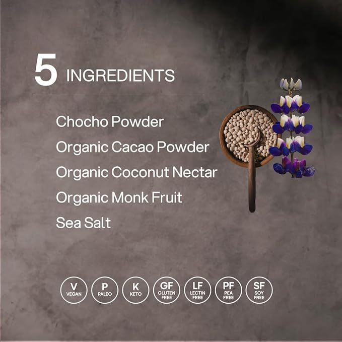 Mikuna Vegan Protein Powder (Cacao, 15 Servings) - Plant Based Chocho Superfood Protein - Dairy Free Protein Powder Packed with Vitamins, Minerals & Fiber - Gluten, Keto & Lectin-Free