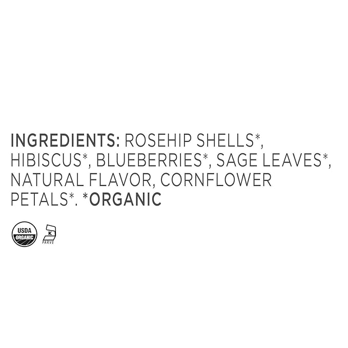 Tea Forte Blueberry Merlot Premium Organic Loose Leaf Caffeine-Free Herbal Tea Blend Canister, Makes 35-50 Cups