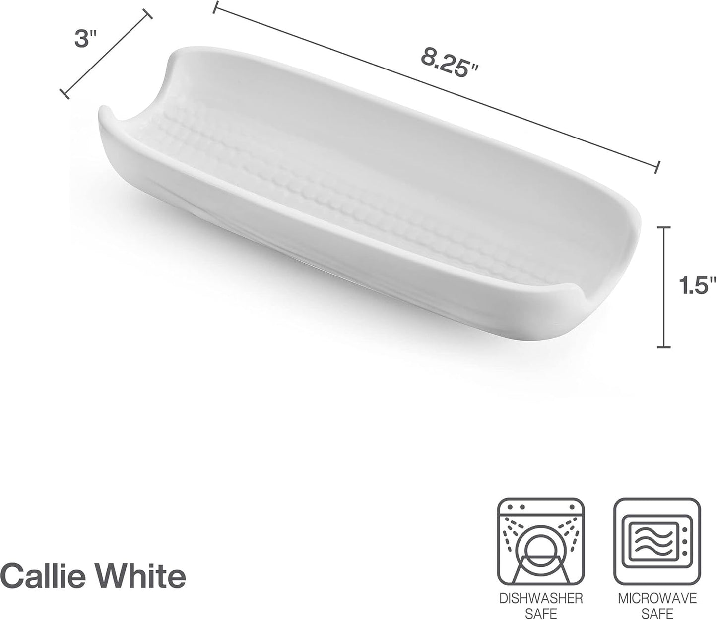 Pfaltzgraff Callie Stoneware Corn Dishes, Set Of 4, White