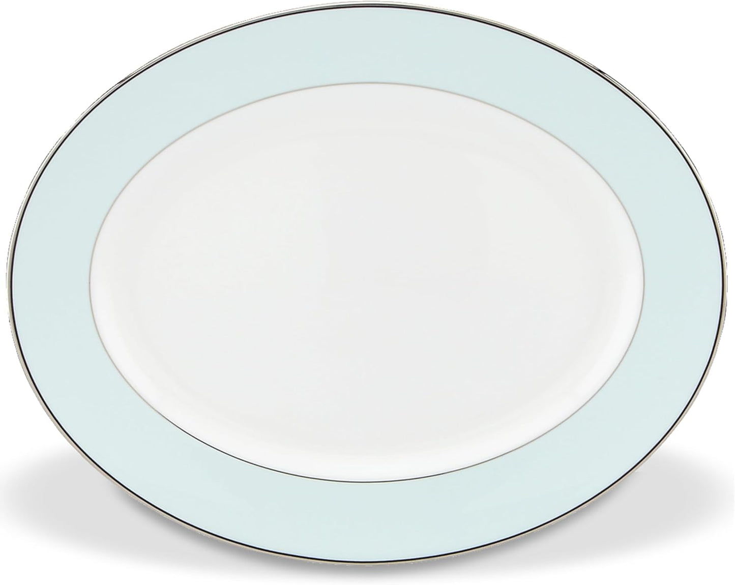 Kate Spade New York Parker Place 13" Oval Serving Platter, 3.20 LB, Blue