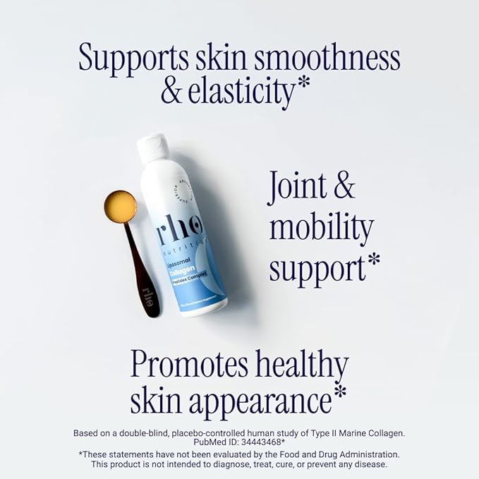 Liposomal Collagen Peptides - High-Absorption Liquid Collagen Supplement - Supports Skin Elasticity, Joint Health, and Overall Vitality for Healthy Aging, 5 fl oz