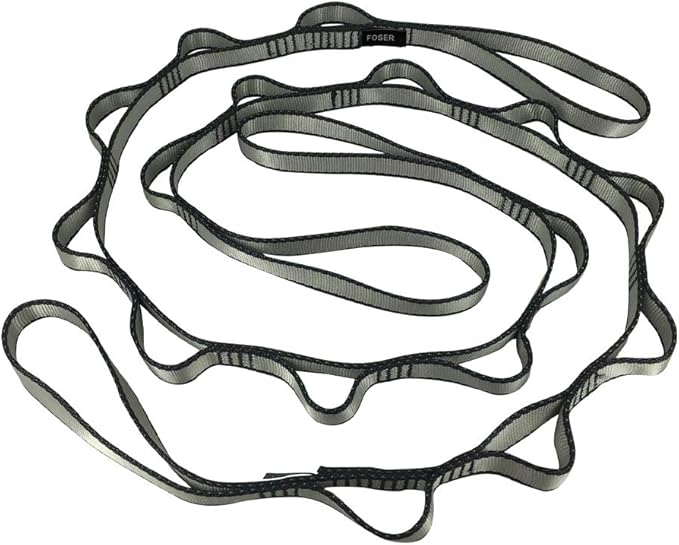 FOSER 2pcs Daisy Chains, Yoga Hammock Extension Strap, Adjustable Nylon Strap Fitness Pilates and Exercise Extend Strap