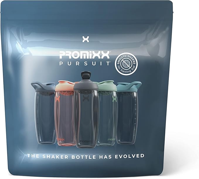 Promixx PURSUIT Protein Shaker Bottle – Premium Sports Shaker Bottles for Protein Mixes and Supplement Shakes – Easy Clean, Durable Protein Shaker Cup