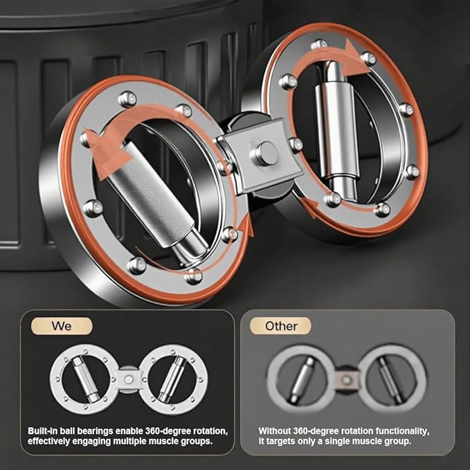 Burn Machine Adjustable Rotator Arm Workout Machine 8-15 Lbs Forearm Strength Trainer 360 Degree Rotation Upper Body Exercise Equipment Home Gym Fitness Lovers