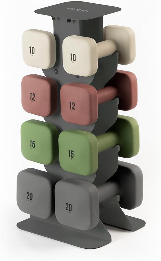 SafeGrip Dumbbells, Anti-Slip, Anti-Roll, Thick Handles, Free Weights, Square Dumbbells for Secure Workouts at Home, Weightlifting, and Personal Training