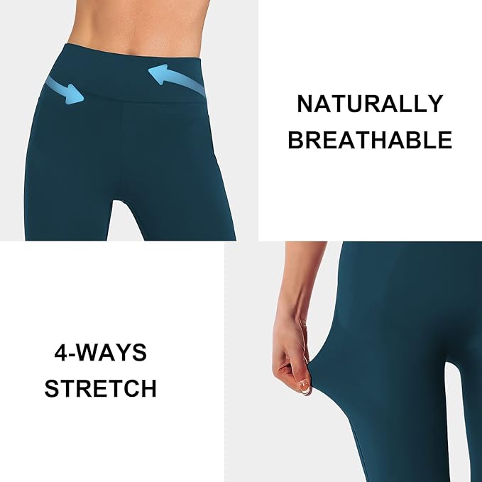 DIBAOLONG Womens High Waist Yoga Pants Cutout Ripped Tummy Control Workout Running Yoga Skinny Leggings