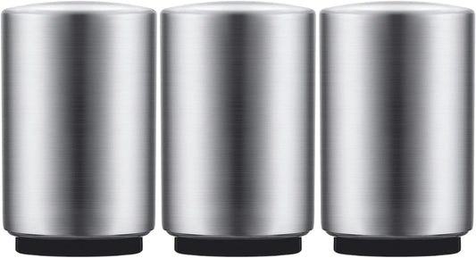 3PCS Premium Automatic Beer Bottle Opener, Magnet Stainless Steel Push Down Off Soda Lid Open Magnetic Catching No Damage Caps, Portable Pop the Top Bar Tools for Home Wine Accessories Picnic Camping