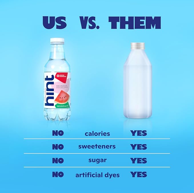Hint Fruit-Infused Bottled Water, Georgia Peach - Sugar Free Flavored Water with Zero Calories, Naturally Flavored, and No Artificial Sweeteners - 16 Fl Oz (Pack of 12)