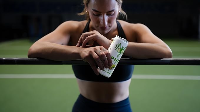 PHX Hydration Energy Drink - 700mg Electrolytes, 200mg Natural Green Tea Caffeine, 100% Daily Value 8 Essential Vitamins - 12 oz Cans (12 Pack) (12 Pack, Variety Pack)