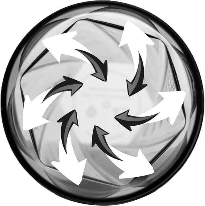 HELIMIX 1.5 Vortex Blender Shaker Bottle Holds Upto 20oz | No Blending Ball or Whisk | USA Made | Portable Pre Workout Whey Protein Drink Shaker Cup | Mixes Cocktails Smoothies Shakes | Top Rack Safe