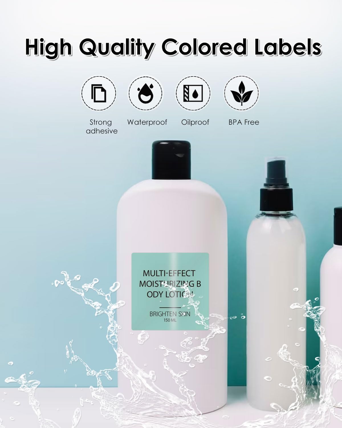 iEager Green Square Thermal Label Stickers, 2"x2" Self-Adhesive Square Direct Thermal Labels with Perforation Line, 500 Sheets/Roll