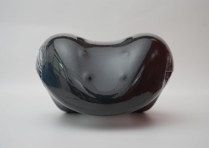 Neck and Shoulder Relaxer with Upper Back Massage Point, Cervical Traction Device Neck Stretcher for TMJ Pain Relief and Cervical Spine Alignment Chiropractic Pillow（Black）