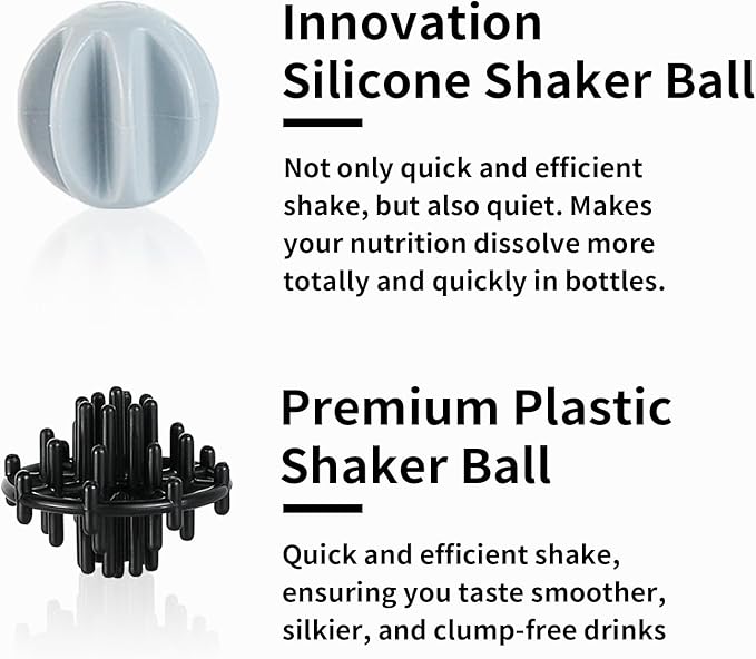 TOOFEEL Protein Shaker Bottle 20 oz - Double Walled Insulated Vacuum Shaker Cups for Protein Shakes, Keeps Cold/Hot, Metal Stainless Steel Water Bottle, Preworkout Gym Shaker Bottle