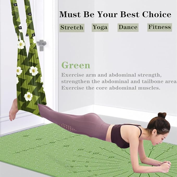 TOCO FREIDO Waist Back Leg Stretch Strap/Yoga Fitness Band, Leg Stretching Assist Trainer, Yoga Stretcher, Back Bend Split Inversion Strap for Fitness, Dance, Ballet, Gymnastics