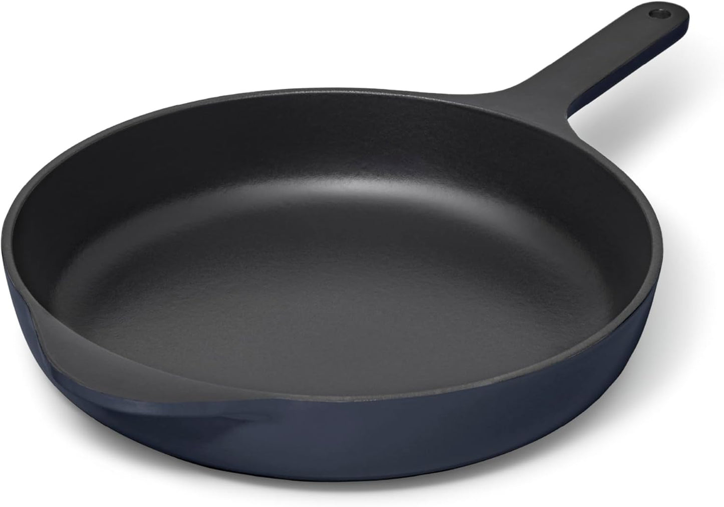 Caraway Cast Iron Skillet - 10.5” Enameled Cast Iron Pan With 3 Layer Enamel Coating - No Seasoning Required - Compatible With All Stovetops - Free From Forever Chemicals - Midnight Blue