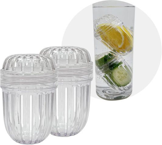 2PCS Fruit Infuser Insert,Flower Tea Infuser for Wide Mouth Water Bottles,Compatible with Stanley,Hydro Flask,Iron Flask, Takeya, ThermoFlask and Similar
