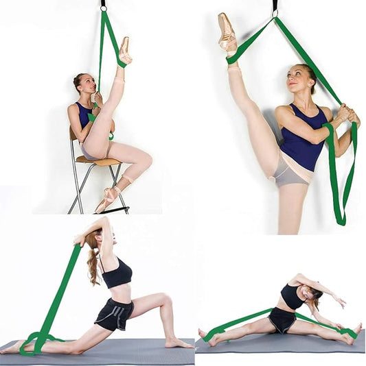 Door Flexibility & Stretching Leg Strap - Great for Ballet Cheer Dance Gymnastics or ANY Sport Leg Stretcher Door Flexibility Trainer Premium stretching equipment