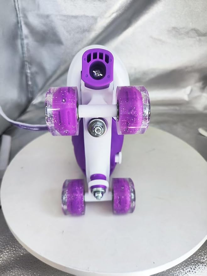 Kids Roller Skates for Girls-Outdoor 4 Size Adjustable Butterfly Quad Rollerskates for Indoor Ages 3-12 Years Beginners Children's Birthday Gift with Light Up Wheels patines para niñas Indoor