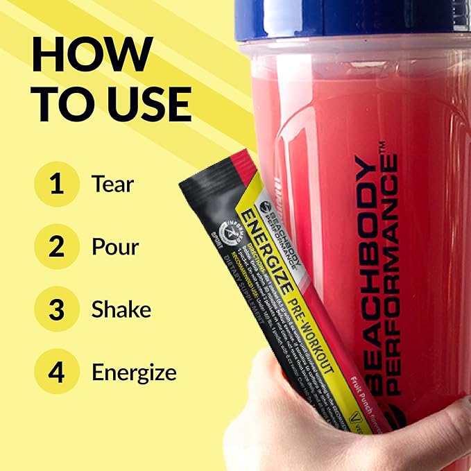 BODi Energize Pre Workout Powder - Beta-Alanine, Quercetin & Low-Dose Caffeine Formula for Enhanced Energy & Focus, Increase Energy & Endurance Supplement, Strawberry Lemonade Flavored, 20 Sticks