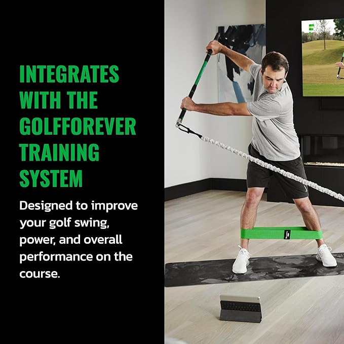 GolfForever Mini Bands Proven by Golfer Scottie Scheffler | Golf Training Premium Fitness Bands | Premium Golf Training Aid to Improve Strength Flexibility & Swing Posture | 3 Resistance Levels | 3pcs