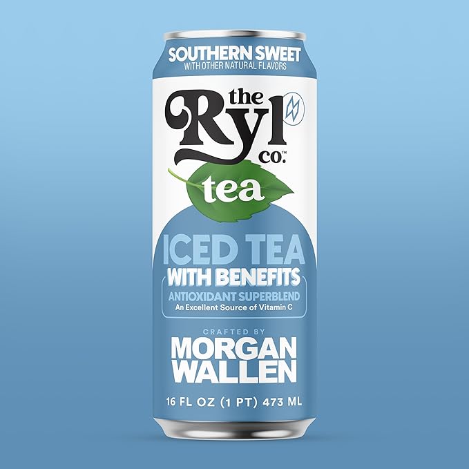 Ryl Iced Tea, Wallen's Sweet Tea, Antioxidant Superblend, No Artificial Ingredients, 16.0 Fl Oz (12-Pack)