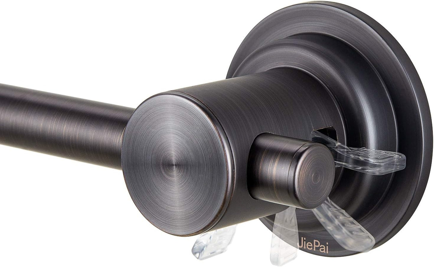 JiePai Suction Cup Towel Bar 24 Inch Oil Rubbed Bronze,Removable Modern Vacuum Suction Towel Holder for Bathroom Door Adhesive Towel Bar Suction Towel Rack Holde