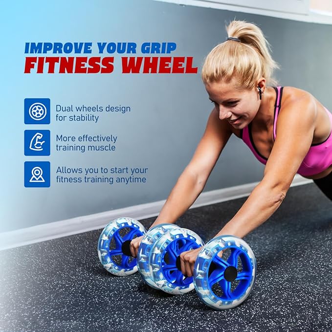 Household Appliances Exercise Abdominal Roller Workout Roller Abs Ab Fitness Roller Yellow Equipment Fitness Device Fitness Wheel Ab Wheel Dumbbel Ab