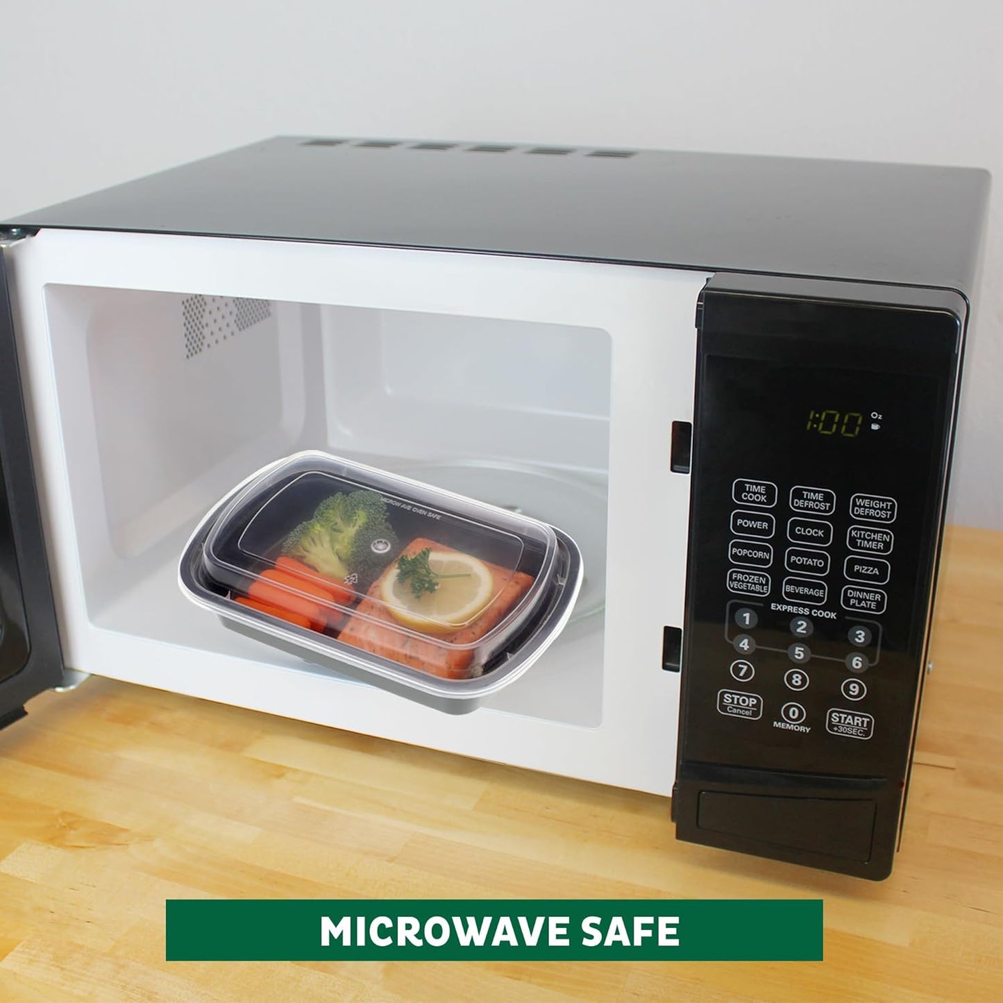 Freshware Meal Prep Containers [150 Pack] 1 Compartment Food Containers with Lids, Bento Box, Stackable, Microwave/Dishwasher Safe (38 oz)