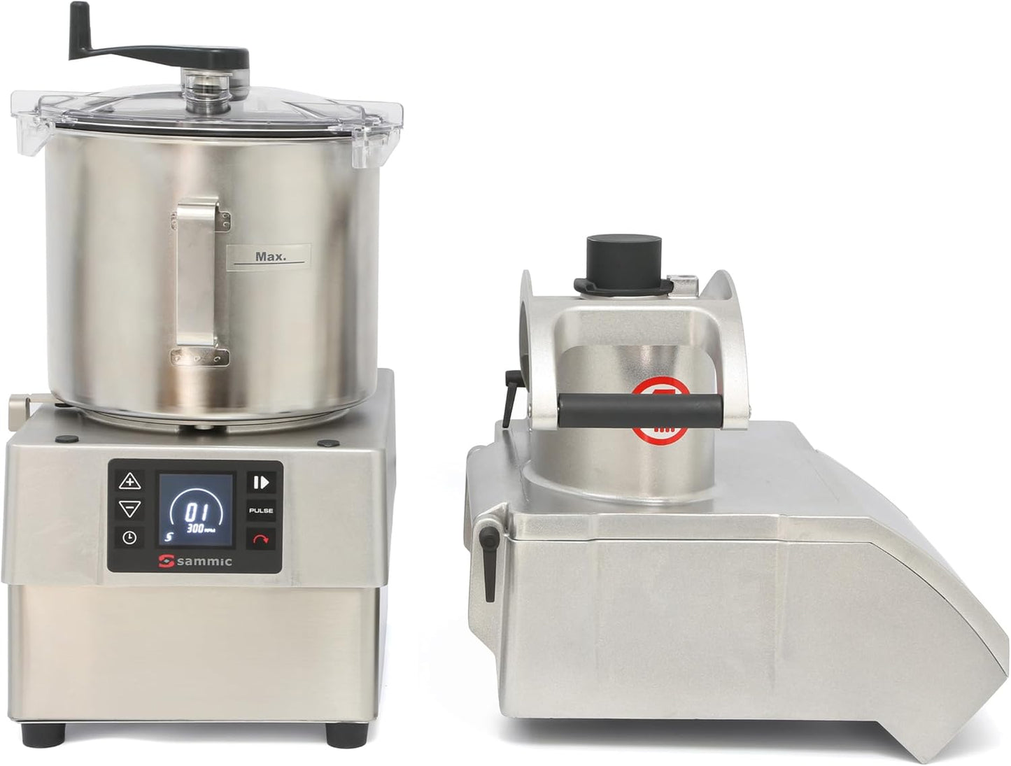 CK-38VCombi Vegetable Prep & Food Processor, Commercial Countertop Unit, 3 HP Variable Speed Motor, Reverse Function, Digital Controls, Force Control System, 8.5 Qt Bowl, 120V